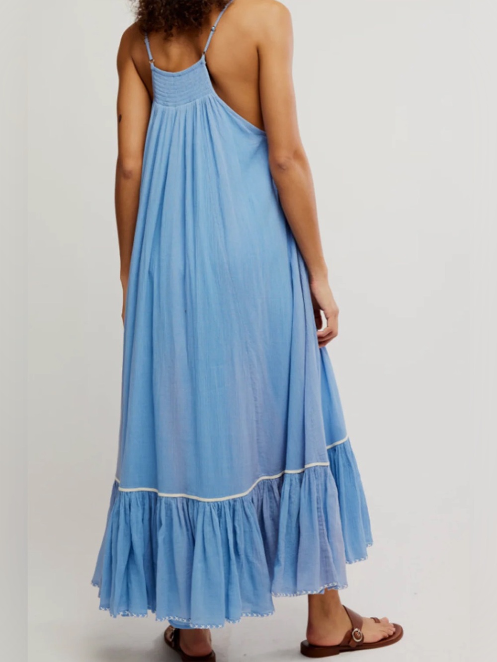Free People Tip Toeing Tulip Midi Sundress S - Picture 6 of 8
